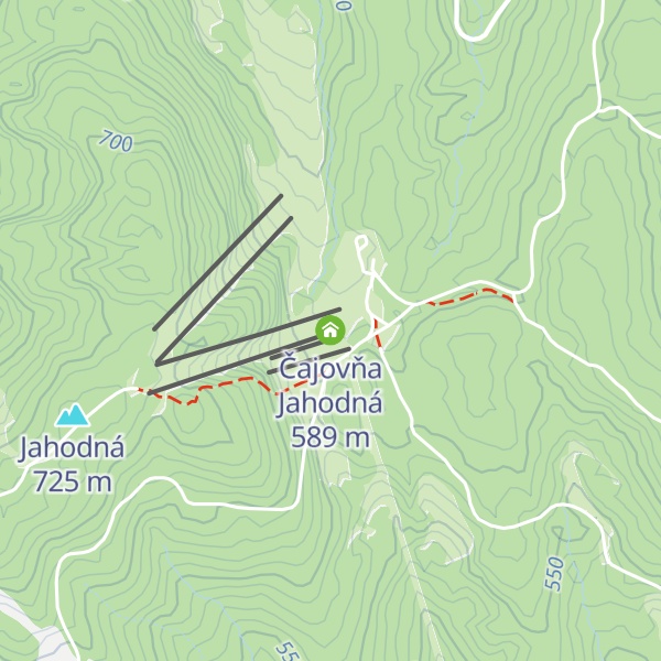 Map of Čajovňa Jahodná