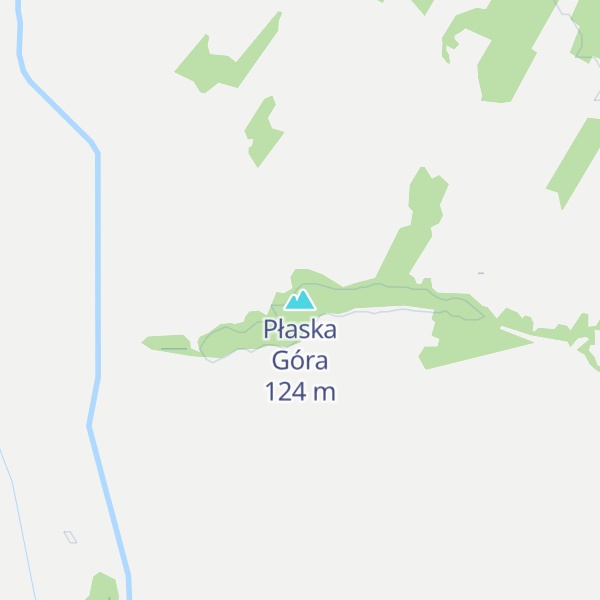 Map of Płaska Góra