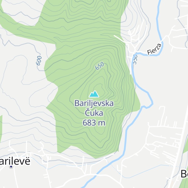 Map of Bariljevska Čuka