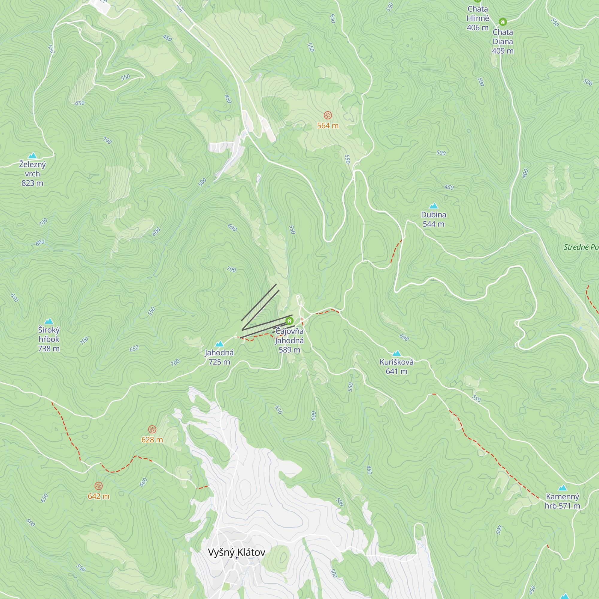 Jahodná map