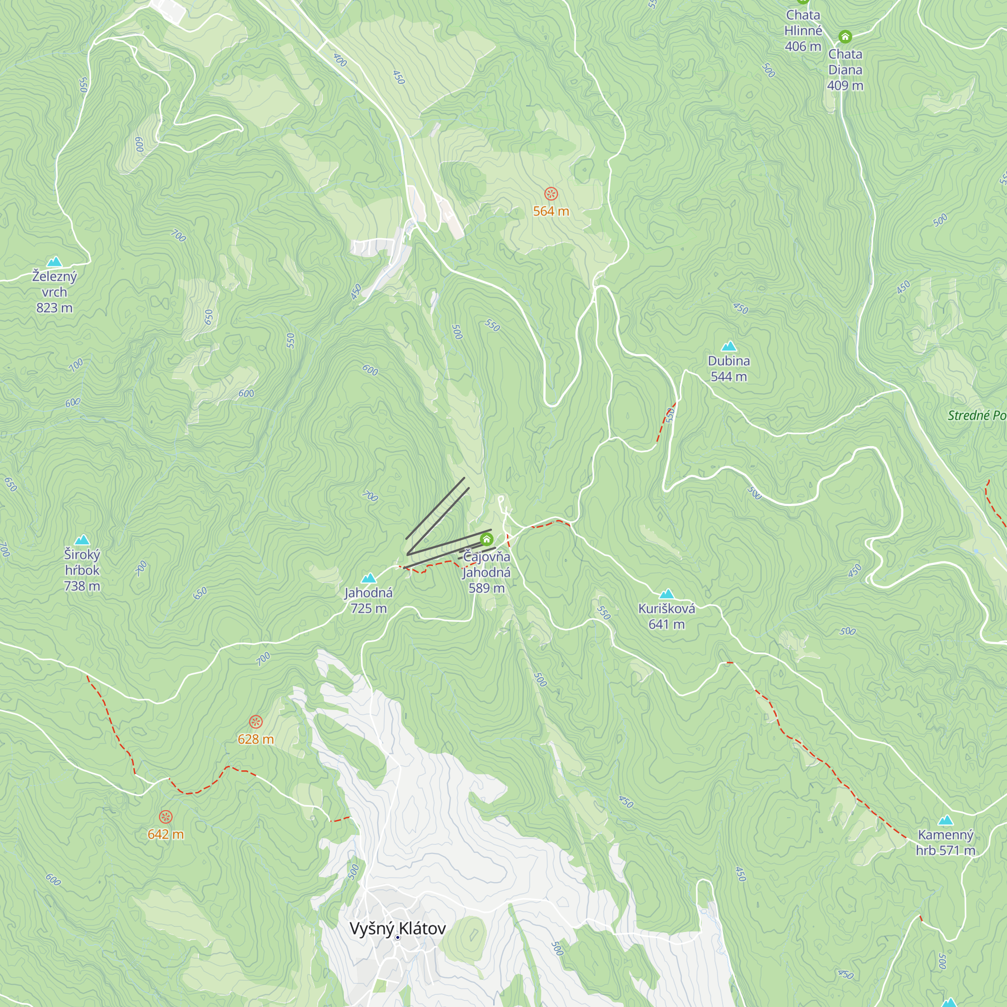 Jahodná map