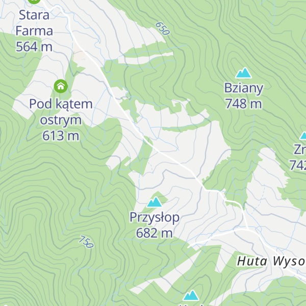 Map of Schronisko Paryjówka im. Generała Wędzidełko
