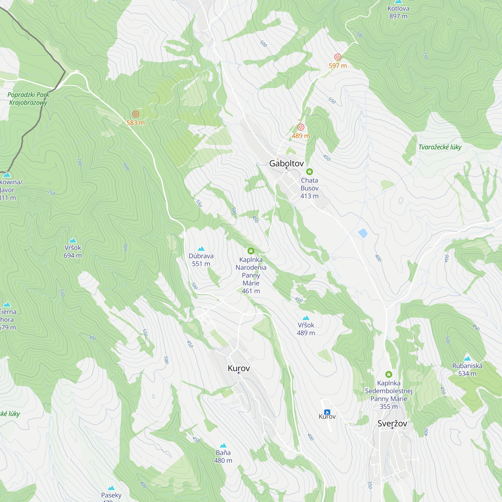 Kaplnka Narodenia Panny Márie map