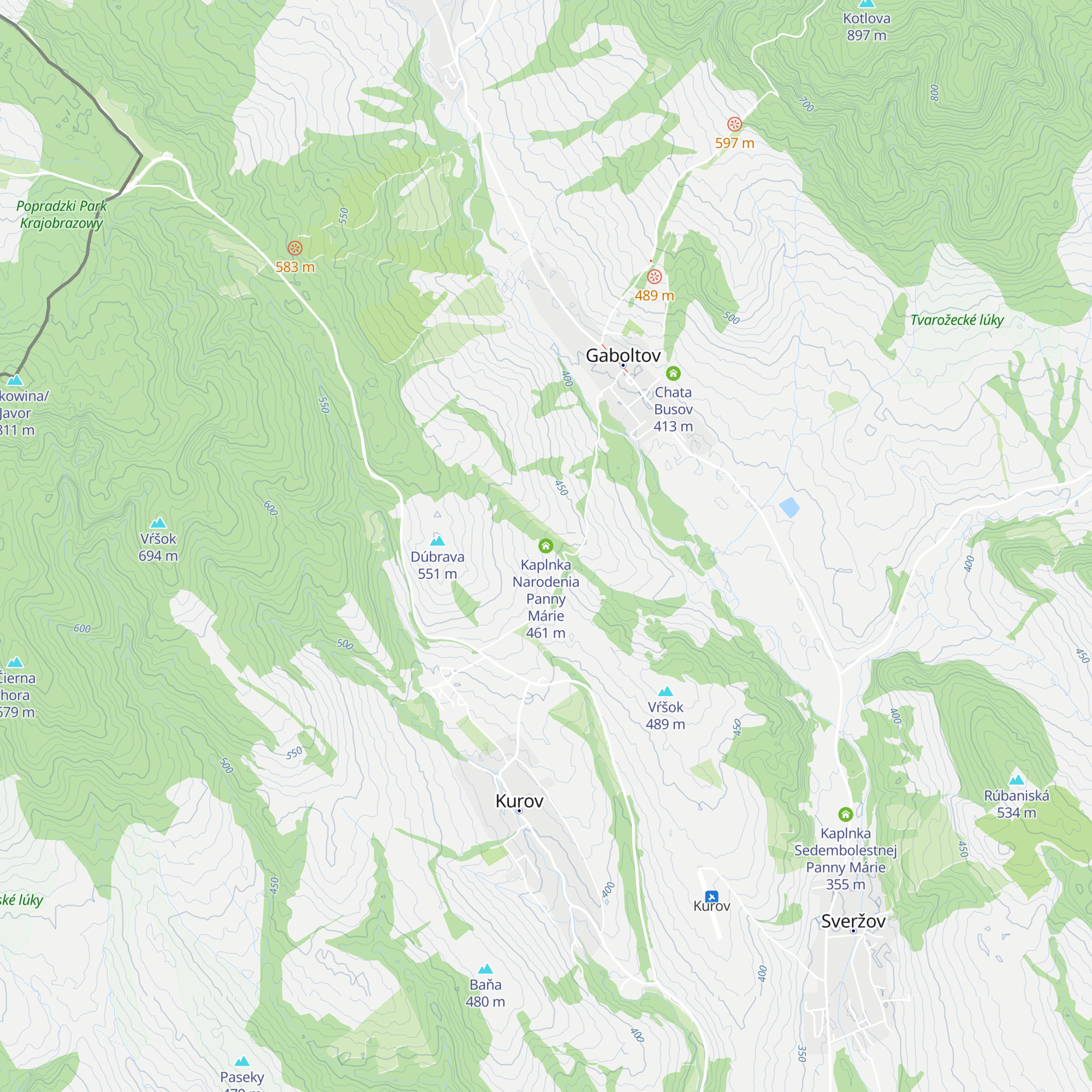 Kaplnka Narodenia Panny Márie map