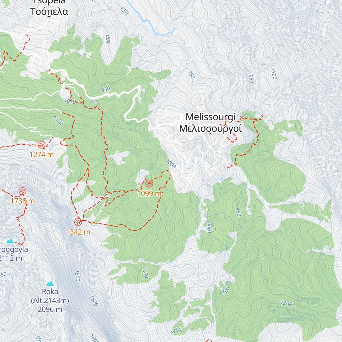 Oreivatiko Katafygio Melissoyrgon map