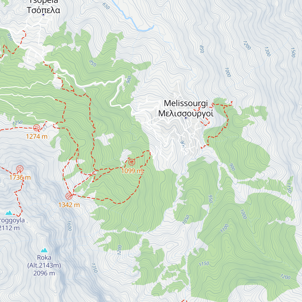 Oreivatiko Katafygio Melissoyrgon map