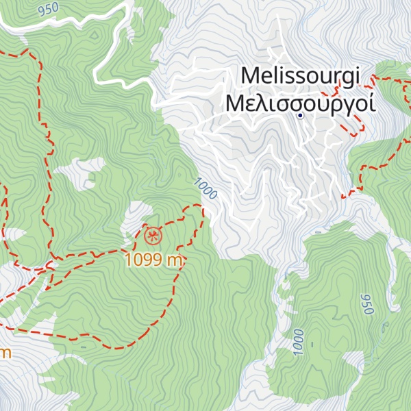 Map of Oreivatiko Katafygio Melissoyrgon