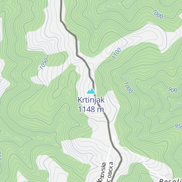 Map of Krtinjak