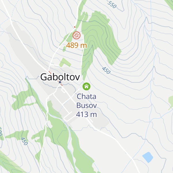 Map of Chata Busov