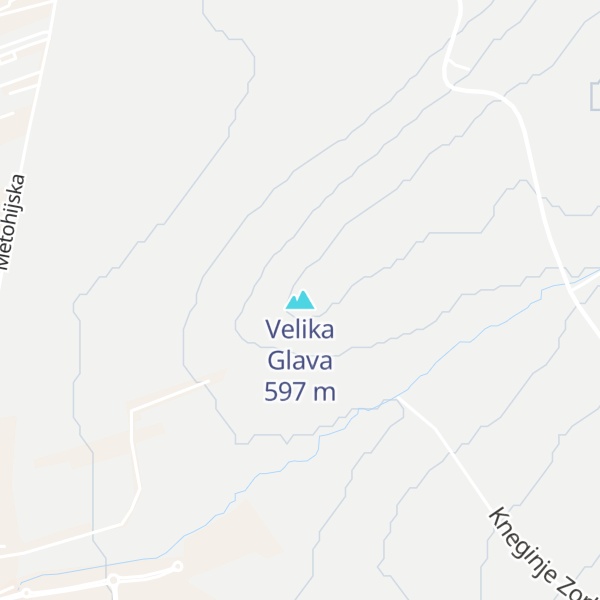 Map of Velika Glava