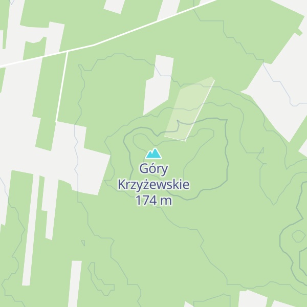 Map of Góry Krzyżewskie