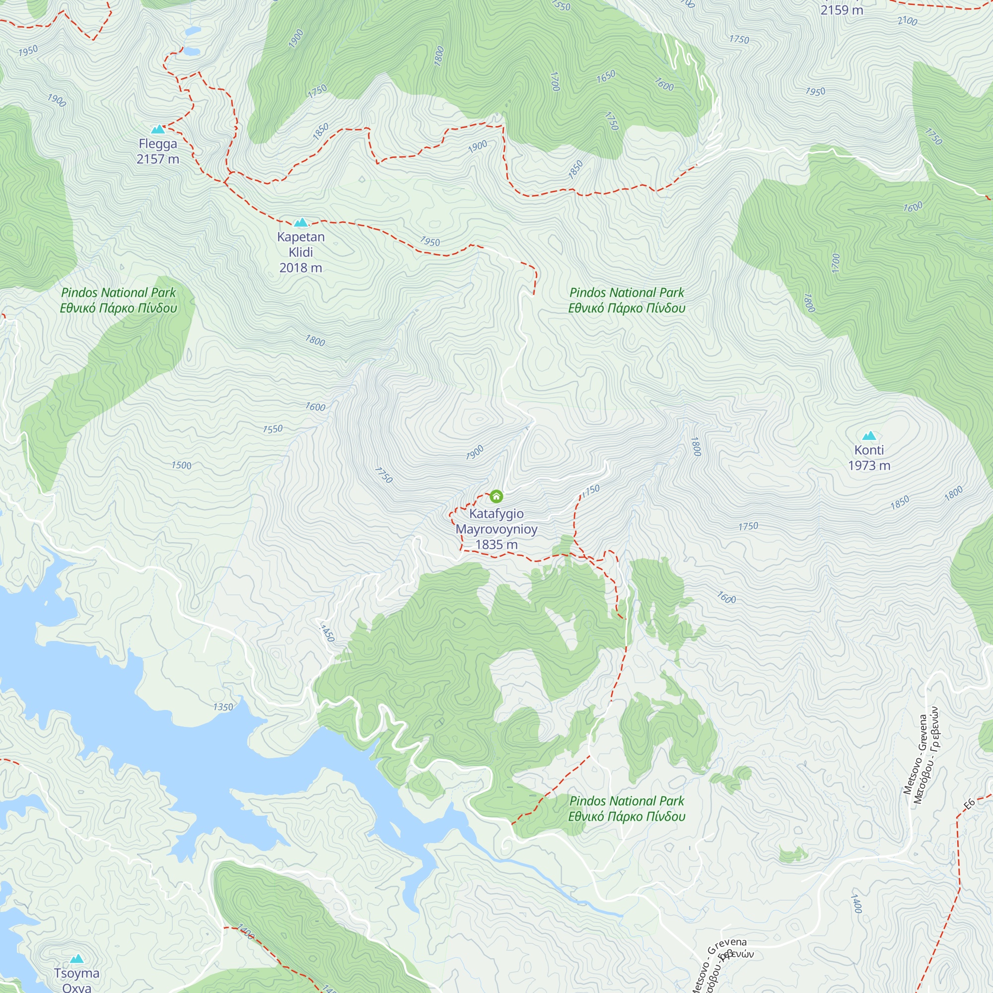 Katafygio Mayrovoynioy map