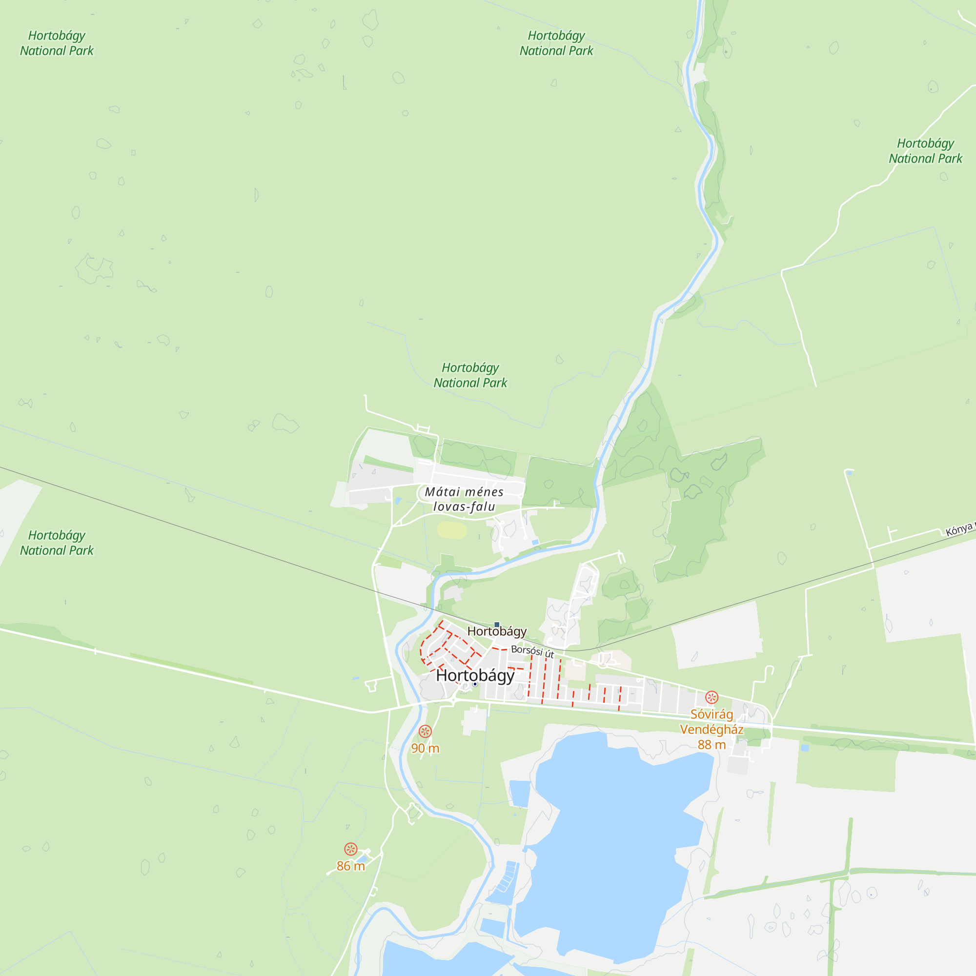 Hortobágy Nature and Gene Conserving Ltd. map