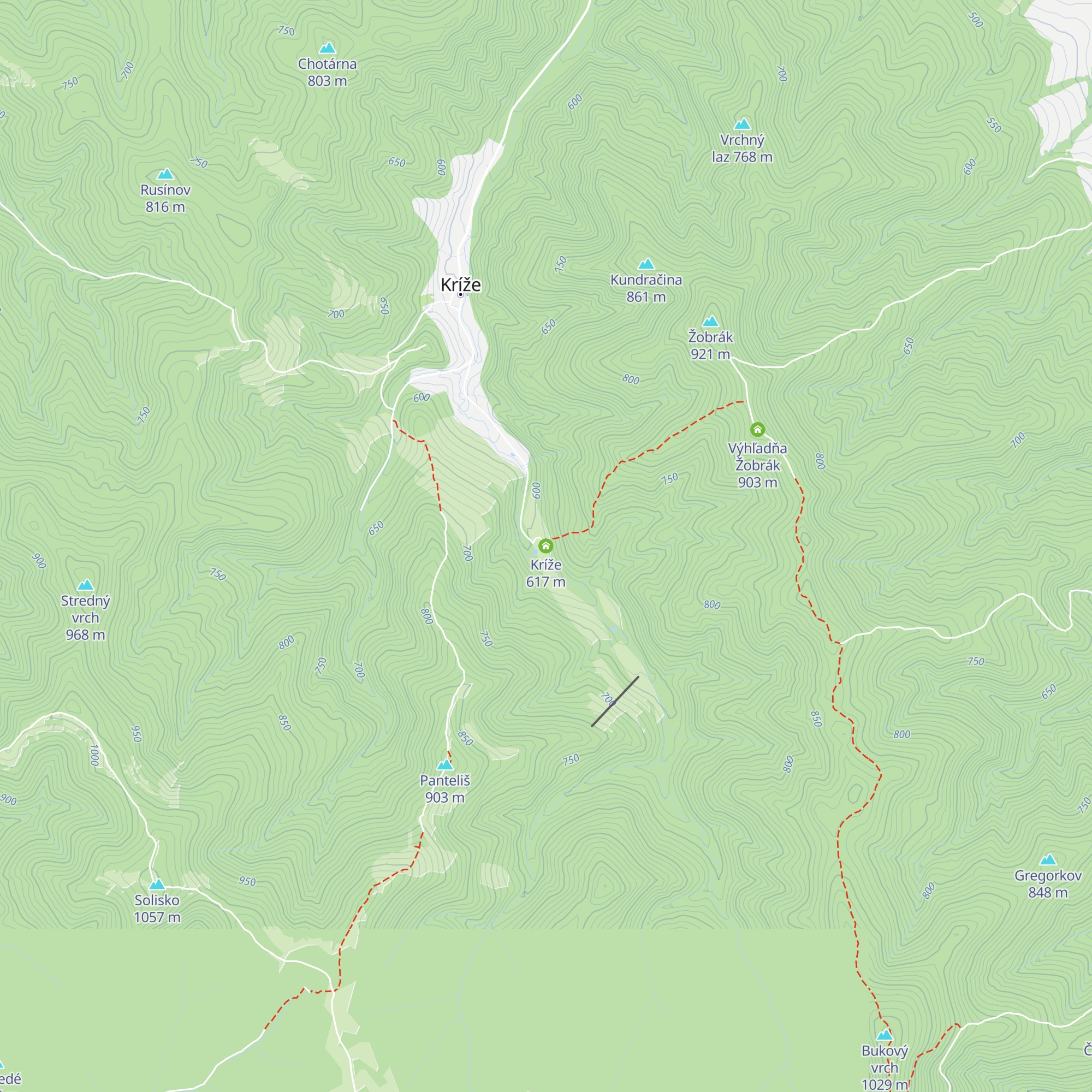 Kríže map
