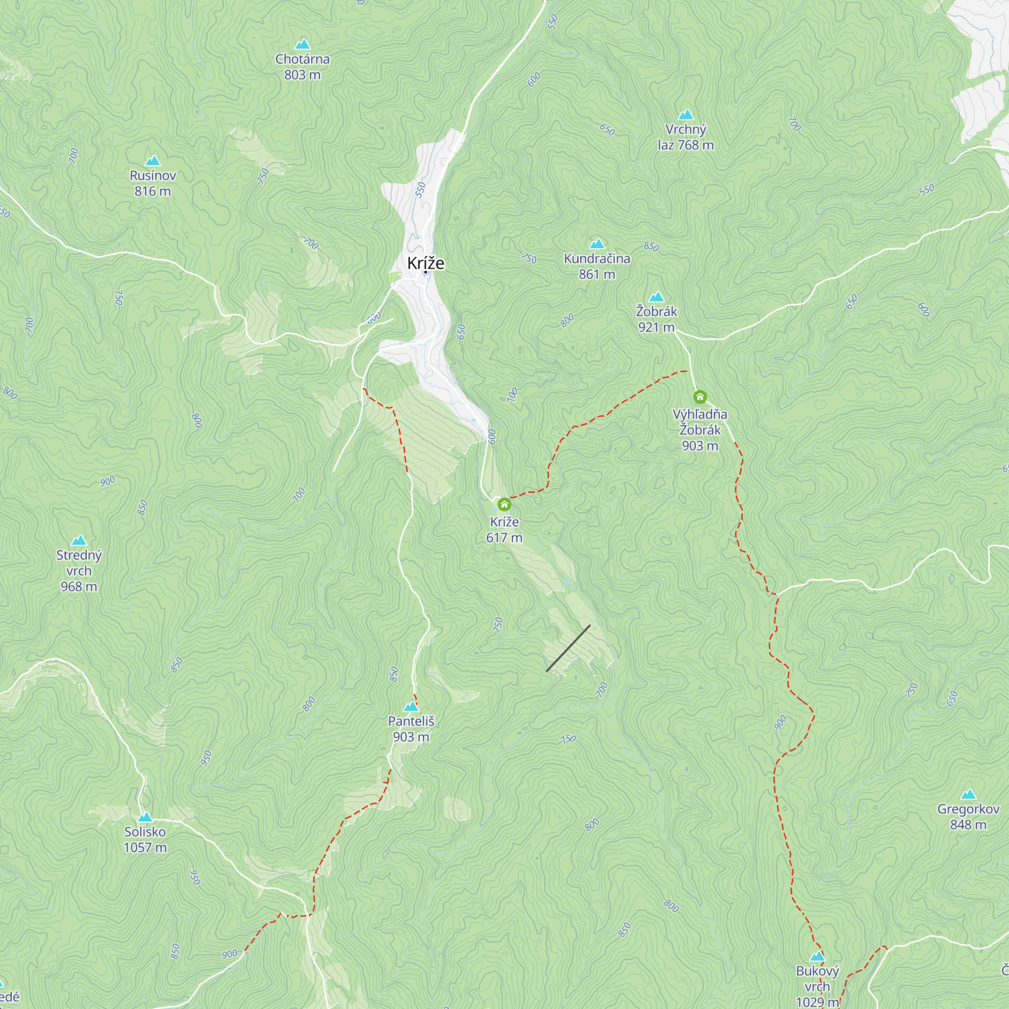 Kríže map