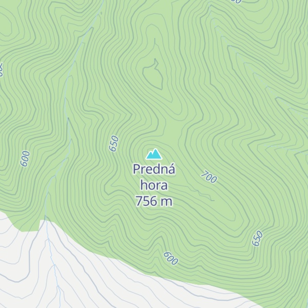 Map of Predná hora