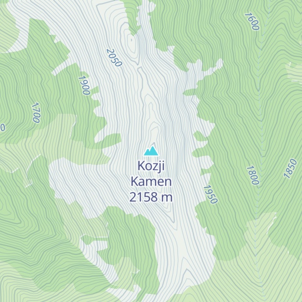 Map of Kozji Kamen