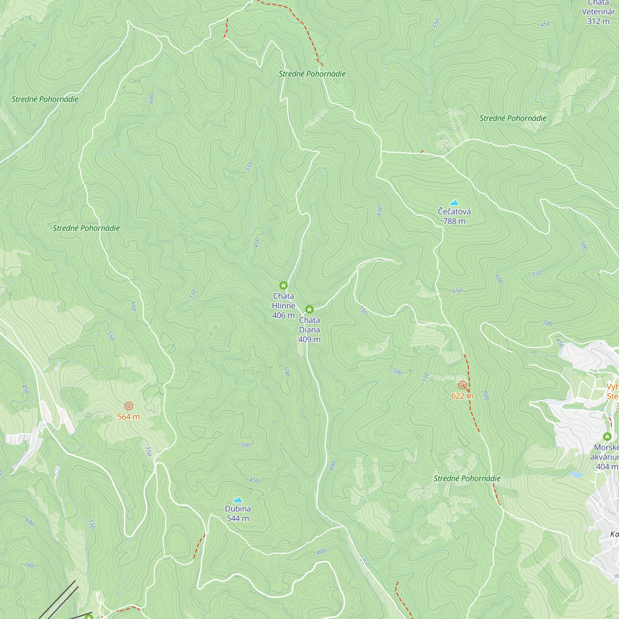 Chata Diana map