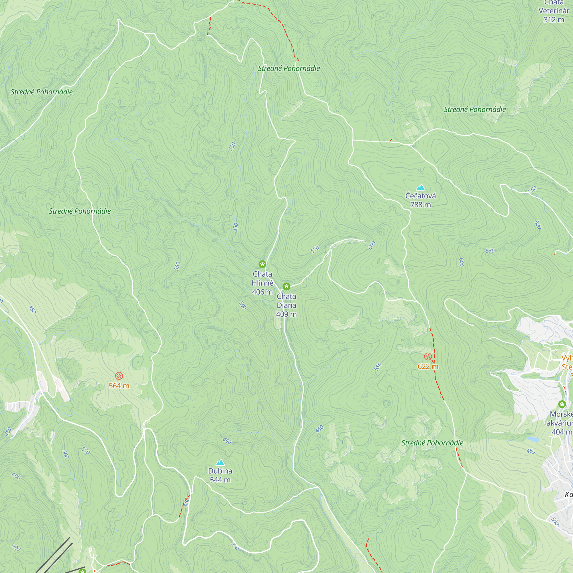 Chata Diana map