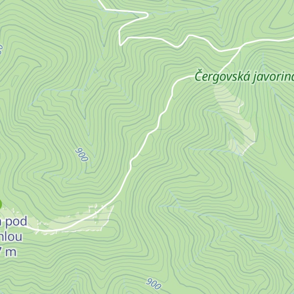 Map of Ostrý kameň