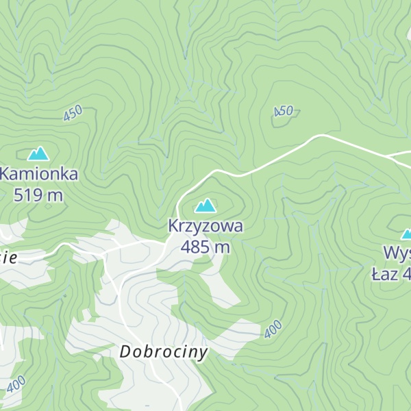 Map of Krzyzowa