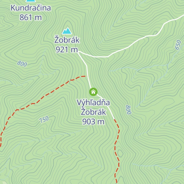 Map of Útulňa Žobrák