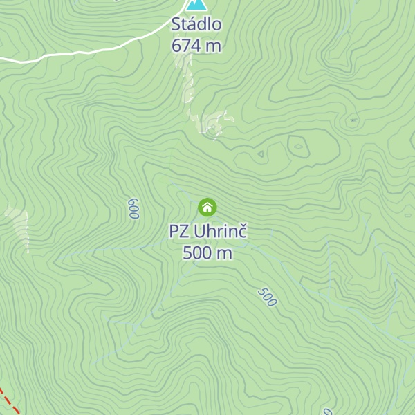 Map of PZ Uhrinč