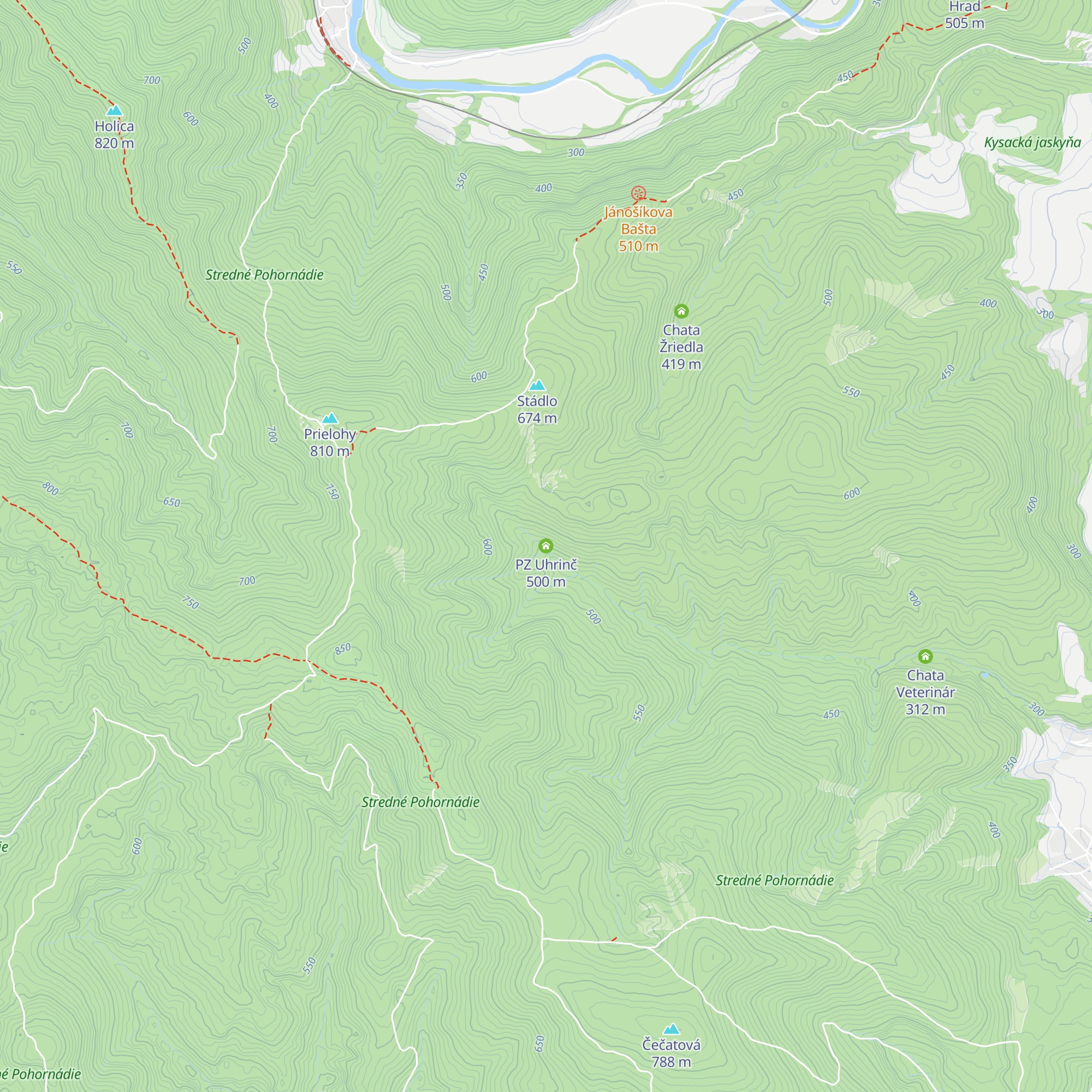 PZ Uhrinč map