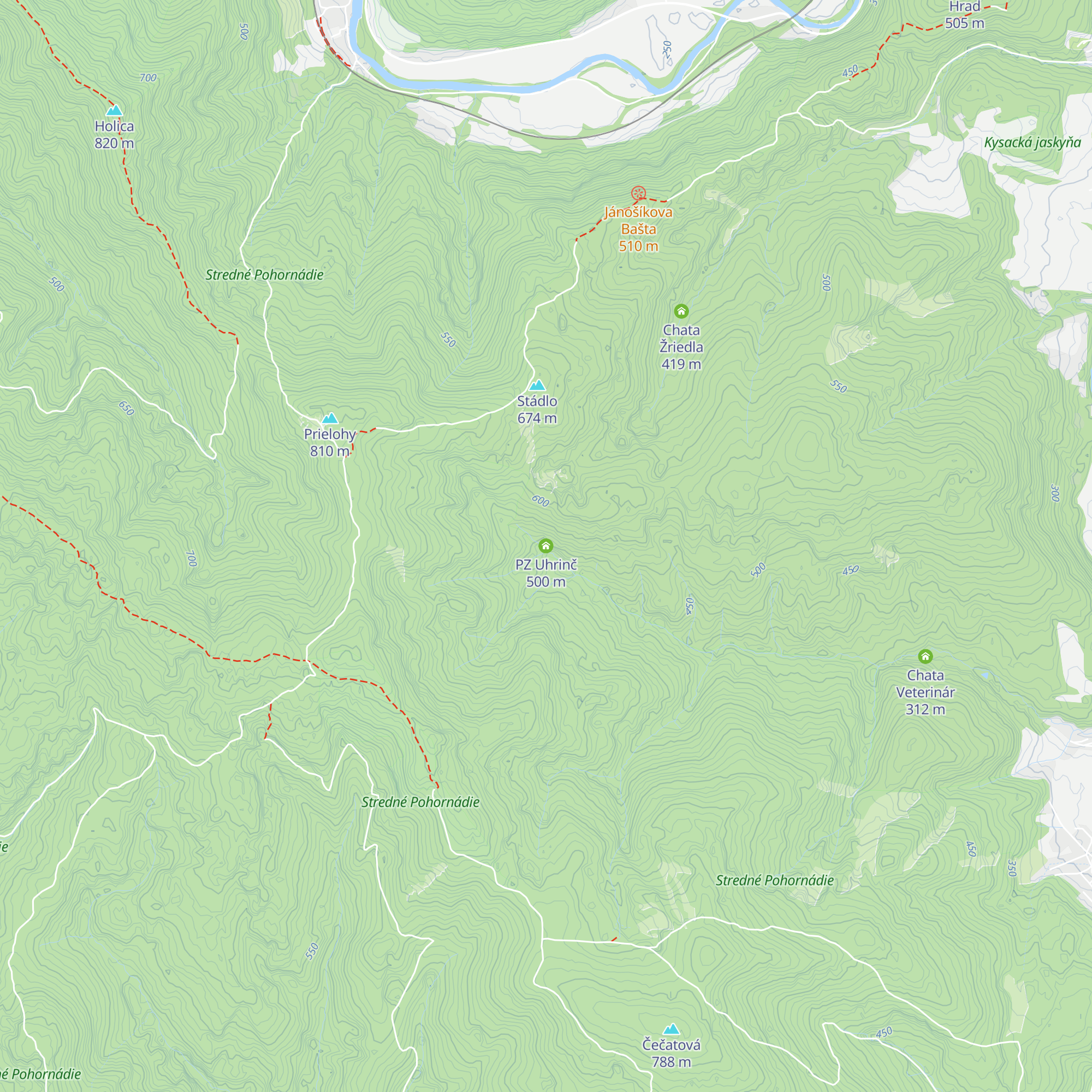 PZ Uhrinč map