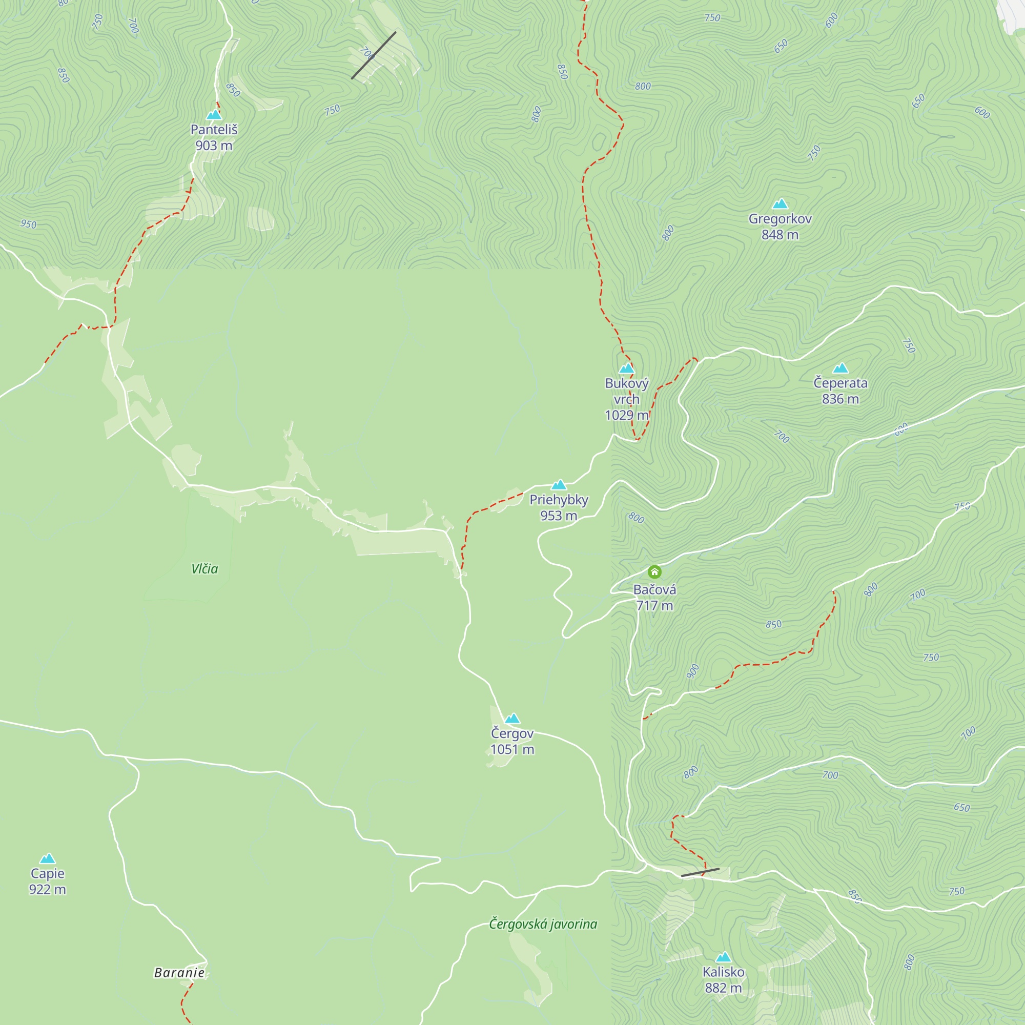Encián map