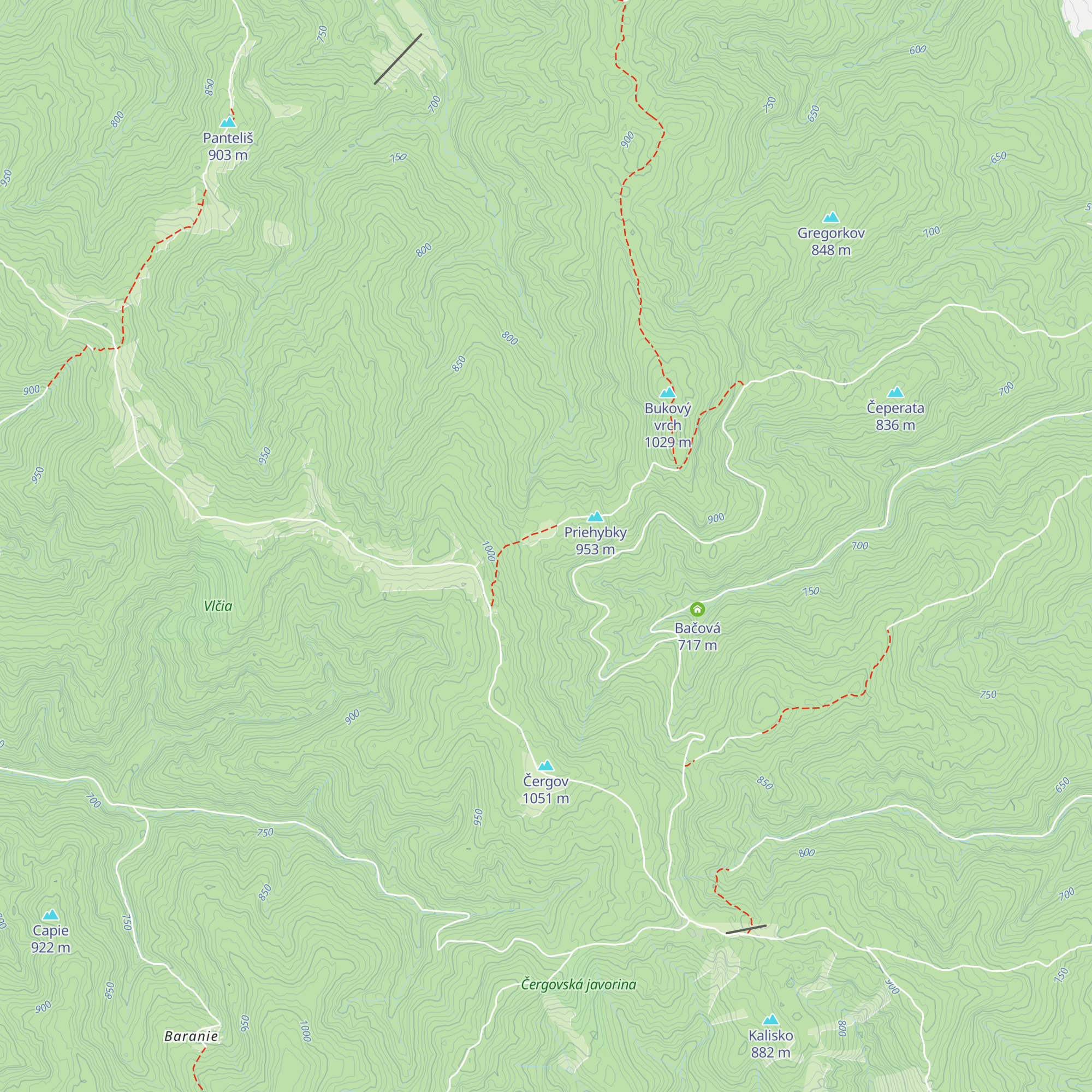 Encián map