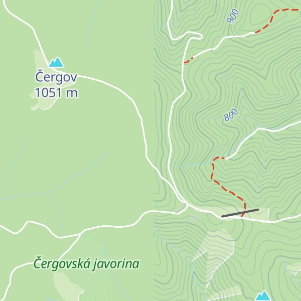 Map of Čergovčanka