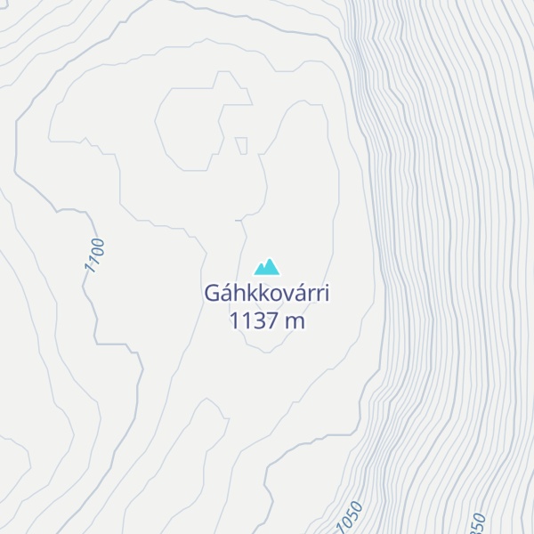 Map of Gáhkkovárri