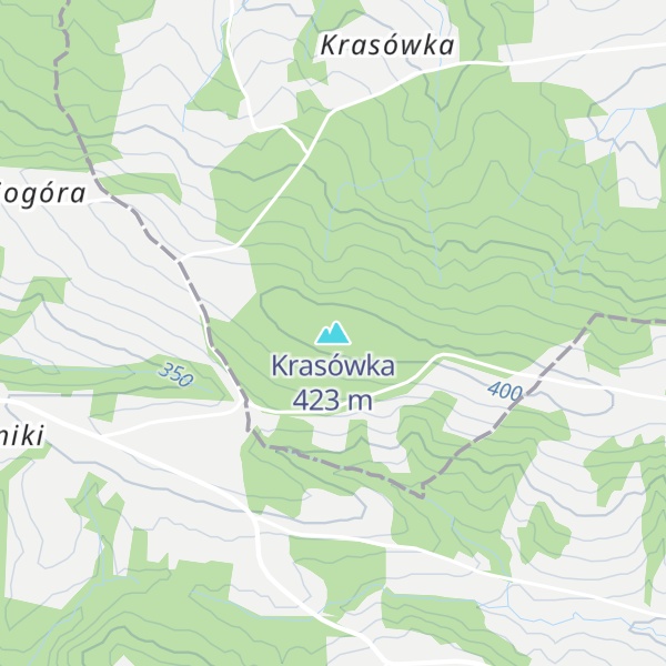 Map of Krasówka