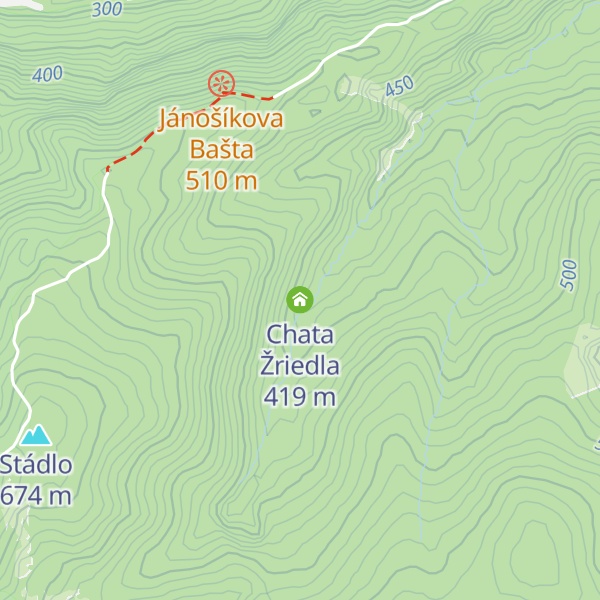 Map of Chata Žriedla