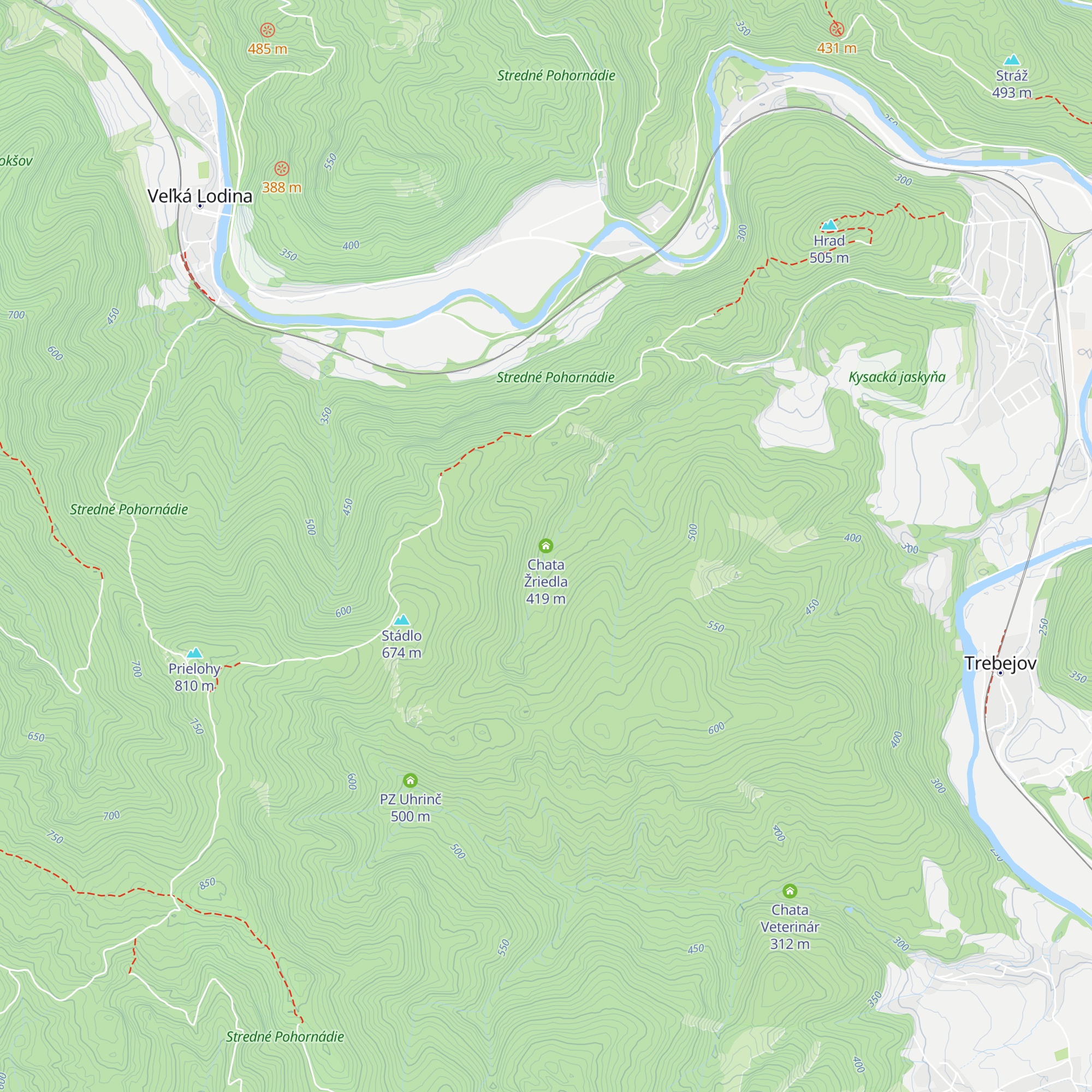 Chata Žriedla map
