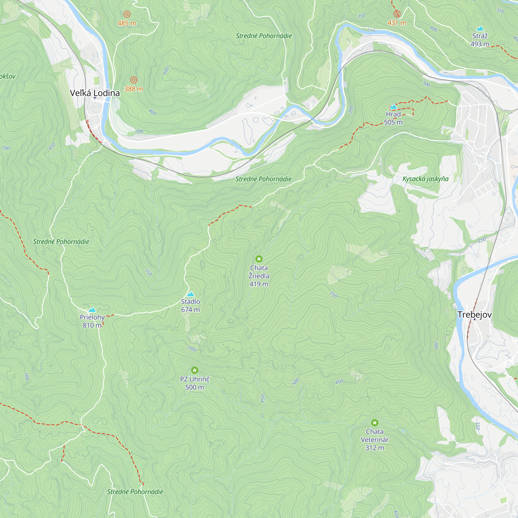 Chata Žriedla map
