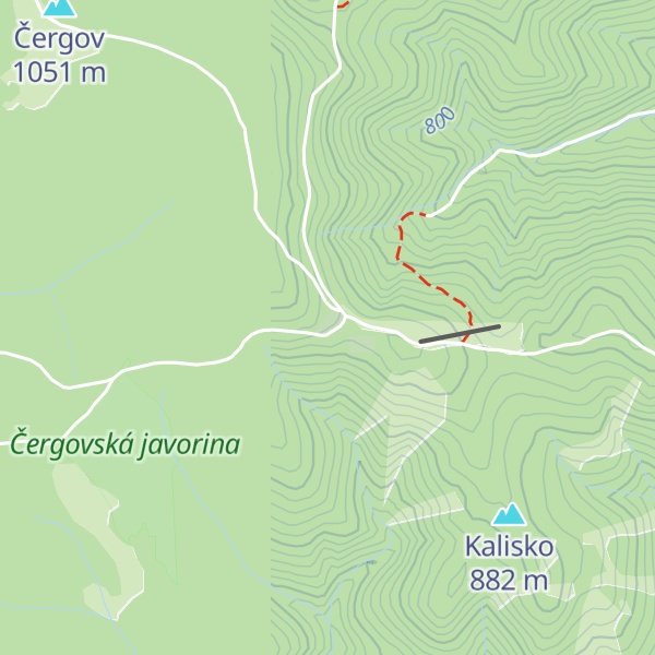 Map of Čergov