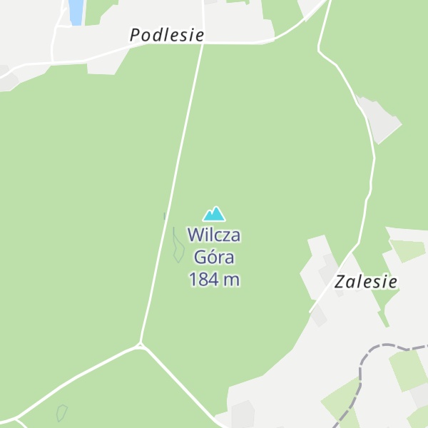 Map of Wilcza Góra