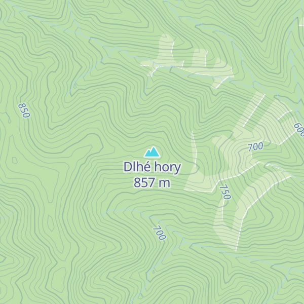Map of Dlhé hory