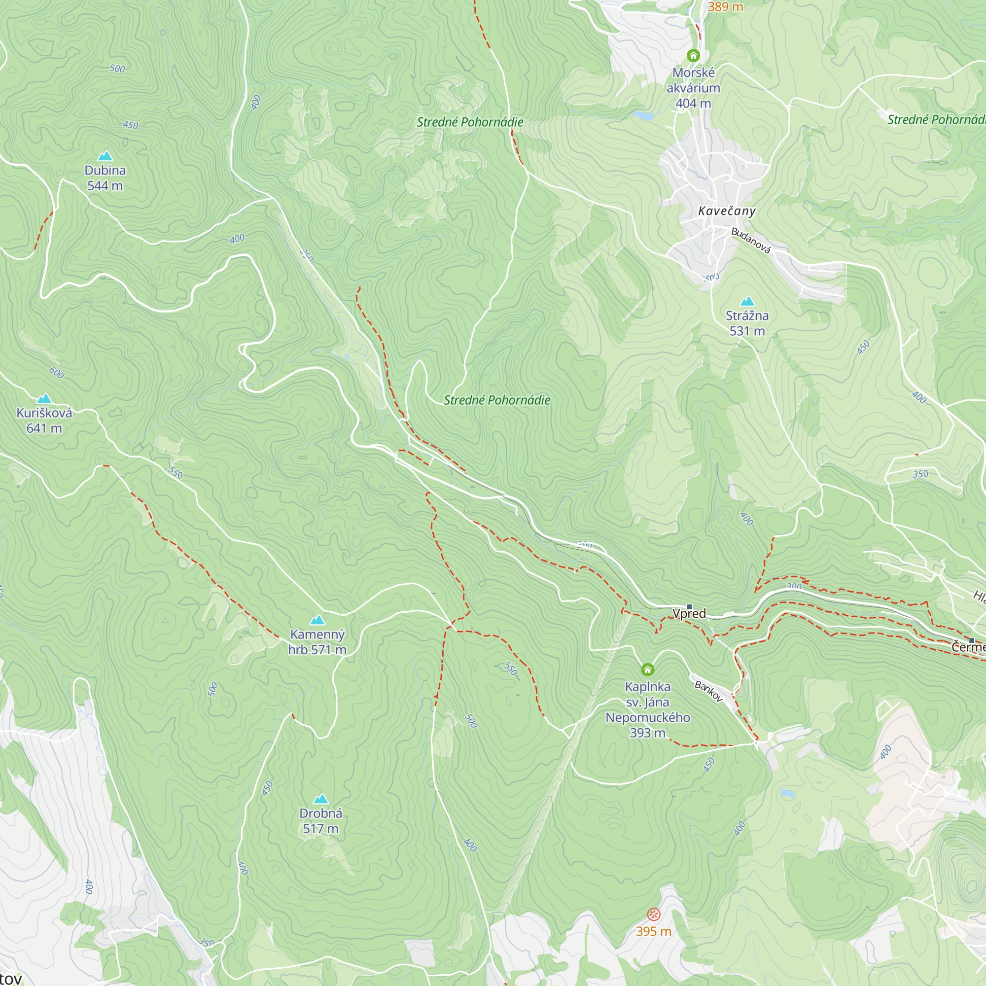 Občerstvenie na rázcestí map