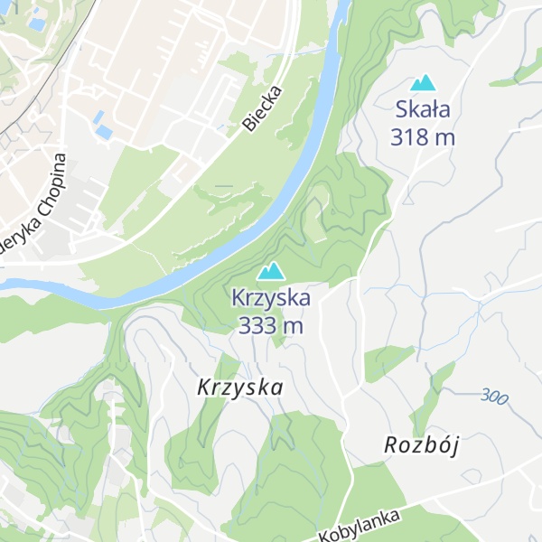Map of Krzyska