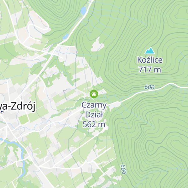 Map of Czarny Dział