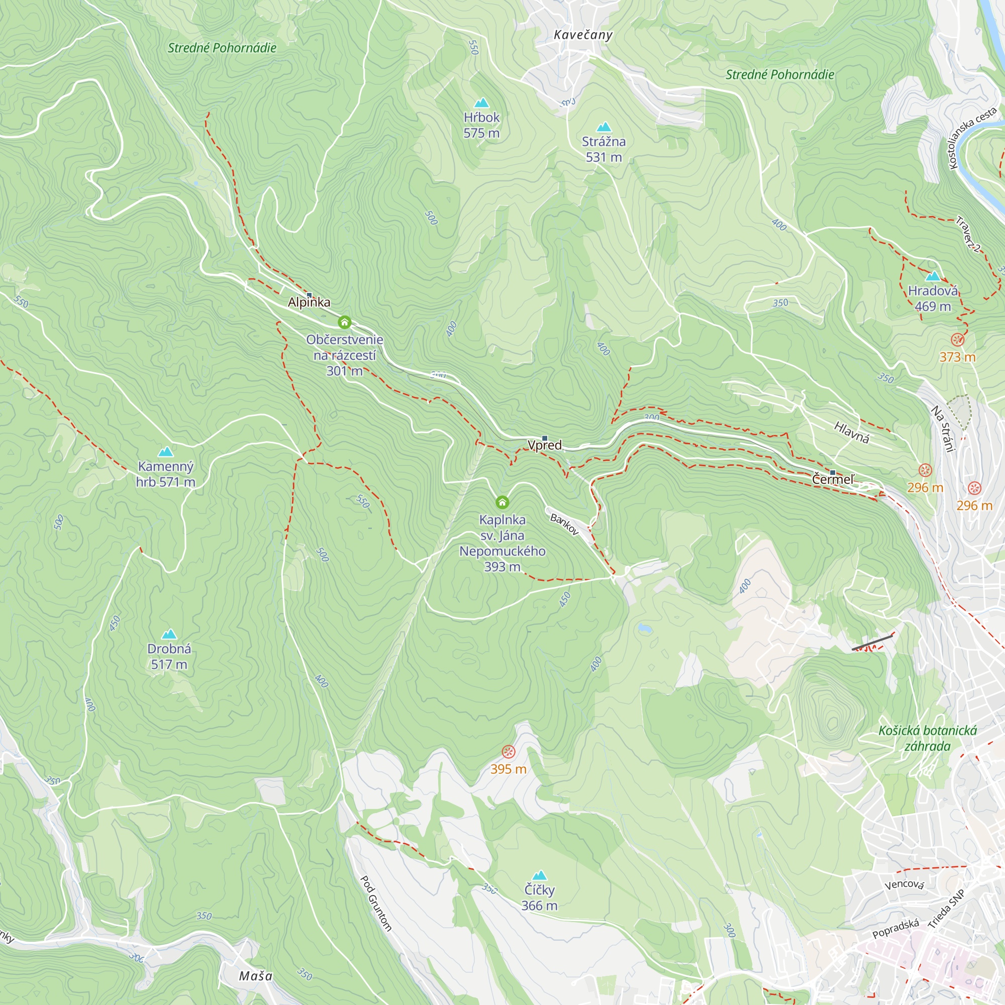 Kaplnka sv. Jána Nepomuckého map