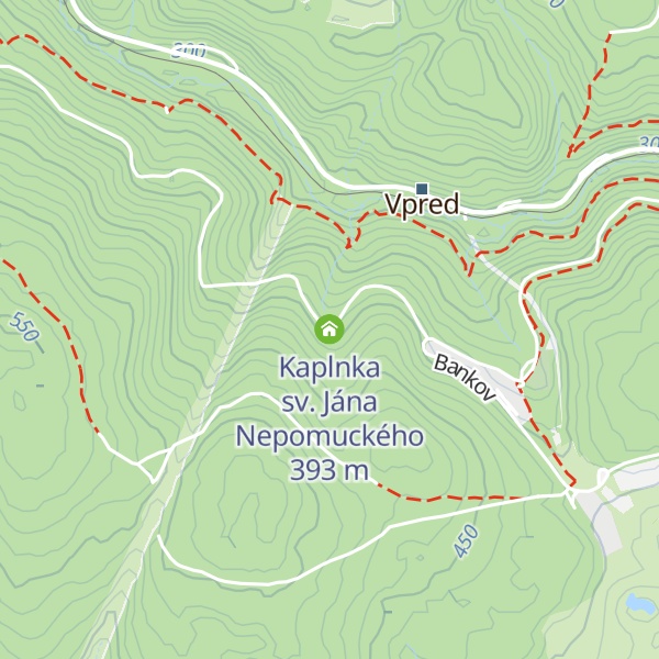 Map of Kaplnka sv. Jána Nepomuckého