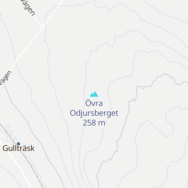 Map of Övra Odjursberget