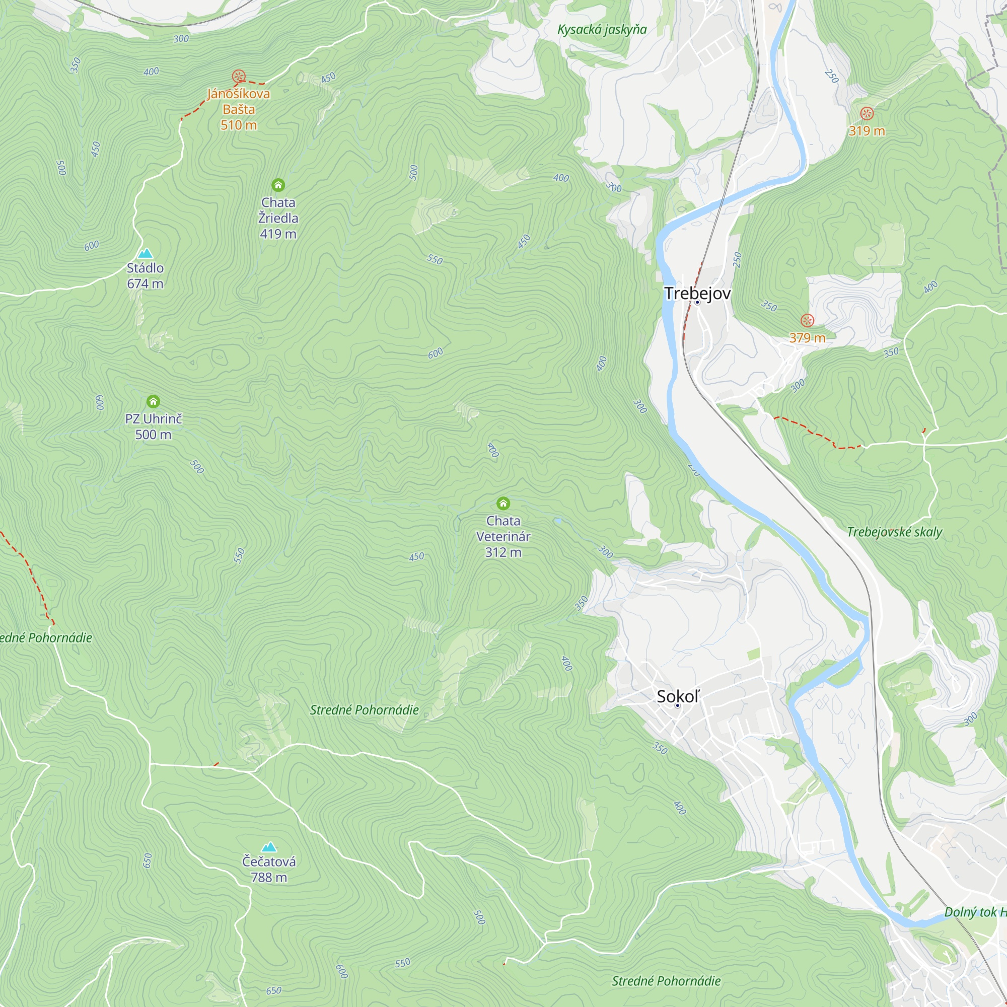 Chata Veterinár map