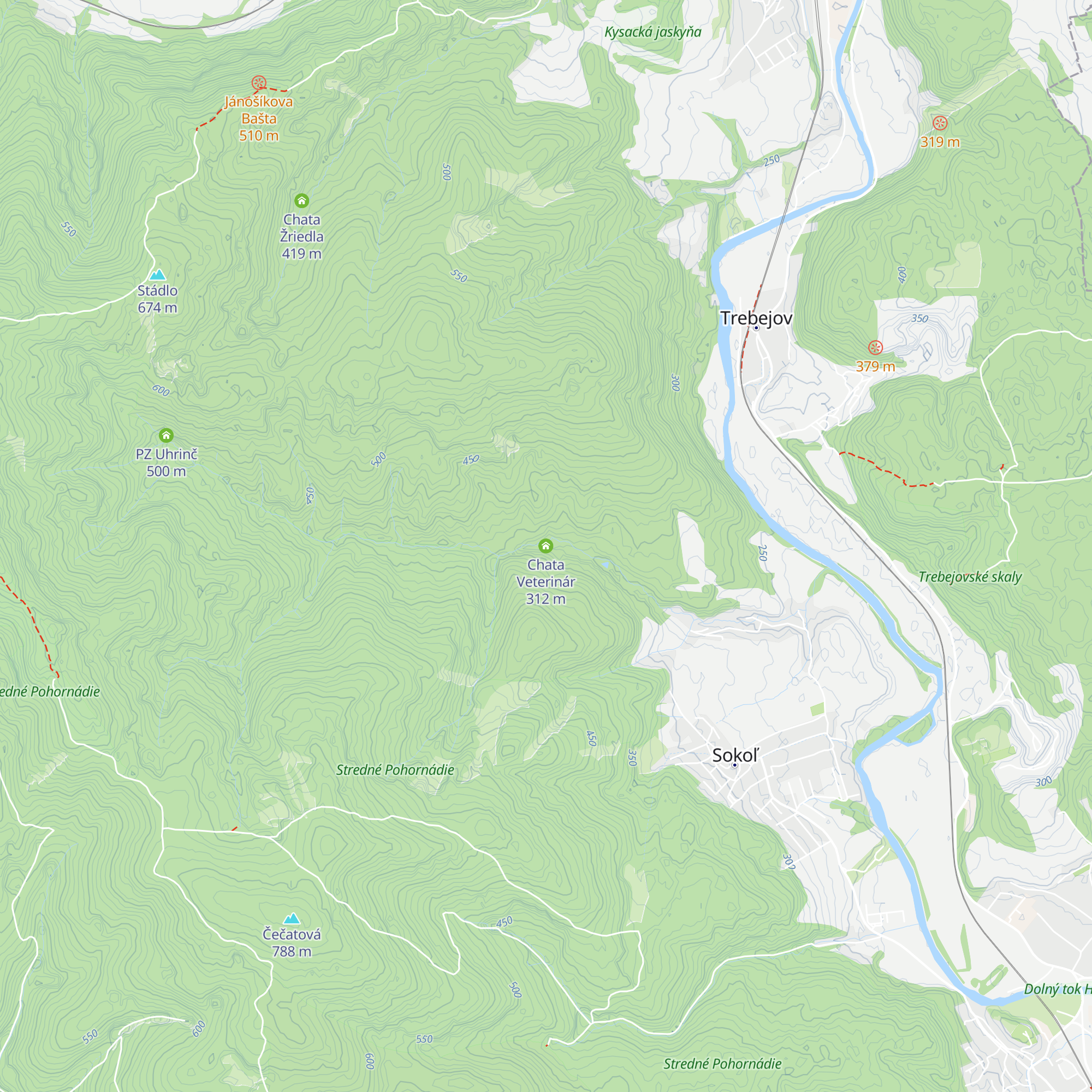 Chata Veterinár map