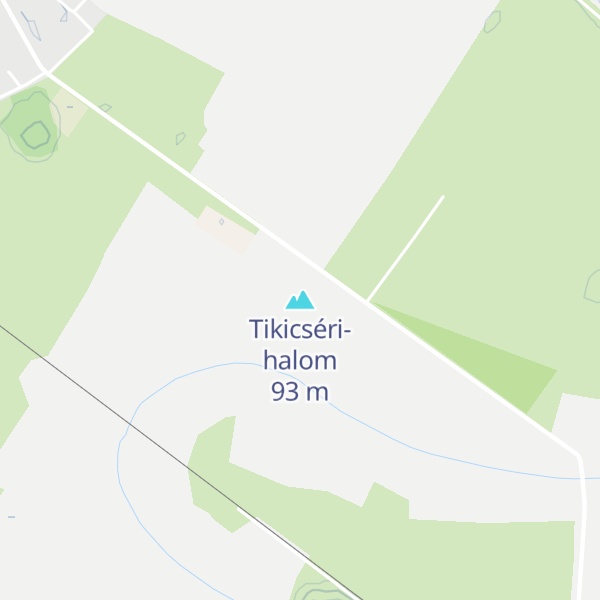 Map of Tikicséri-halom