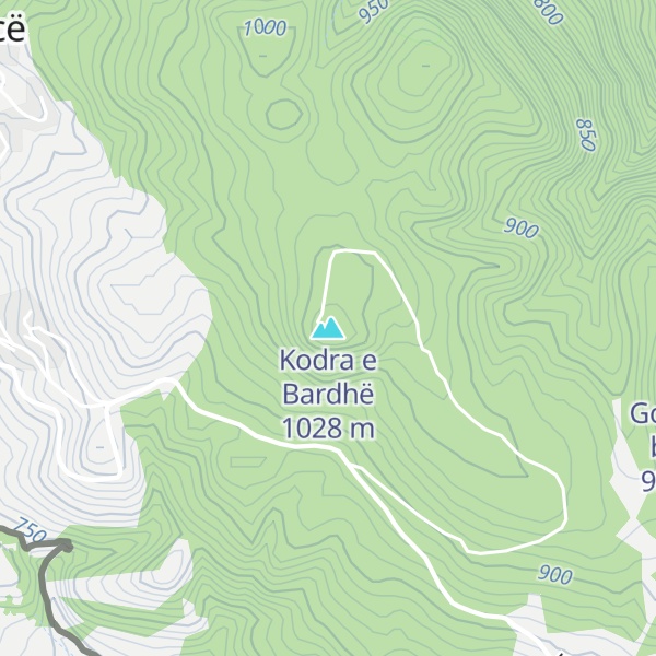 Map of Kodra e Bardhë